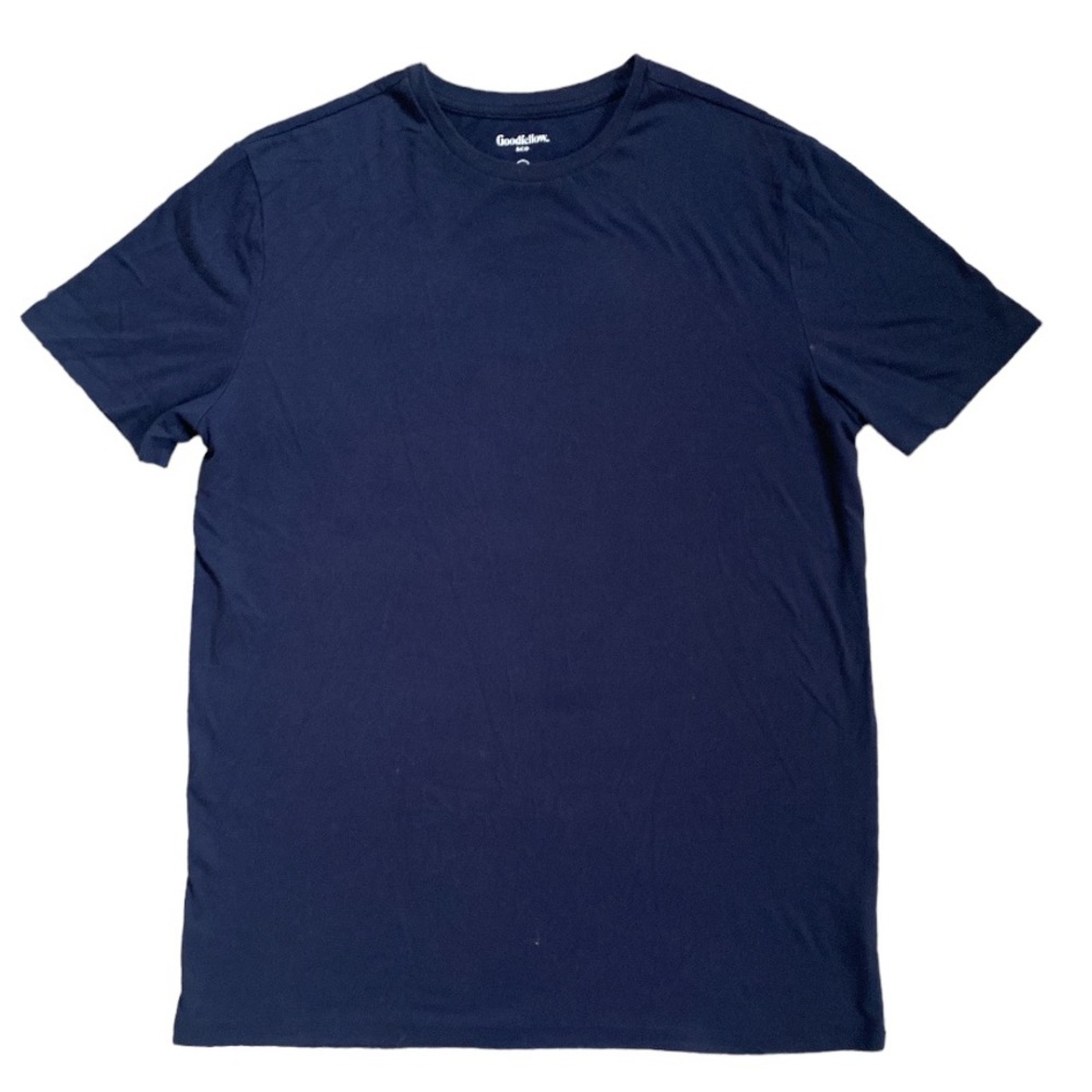 GoodFellow & Co. Navy Blue Scoop Neck Casual Tshirt